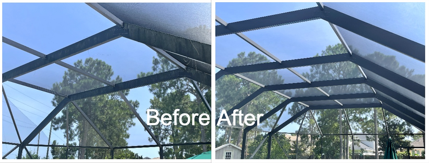 Pool enclosure cleaning destin